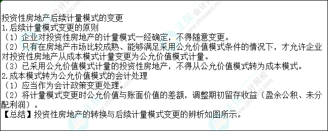 2023注會會計核心入門知識點9：投資性房地產后續(xù)計量模式的變更