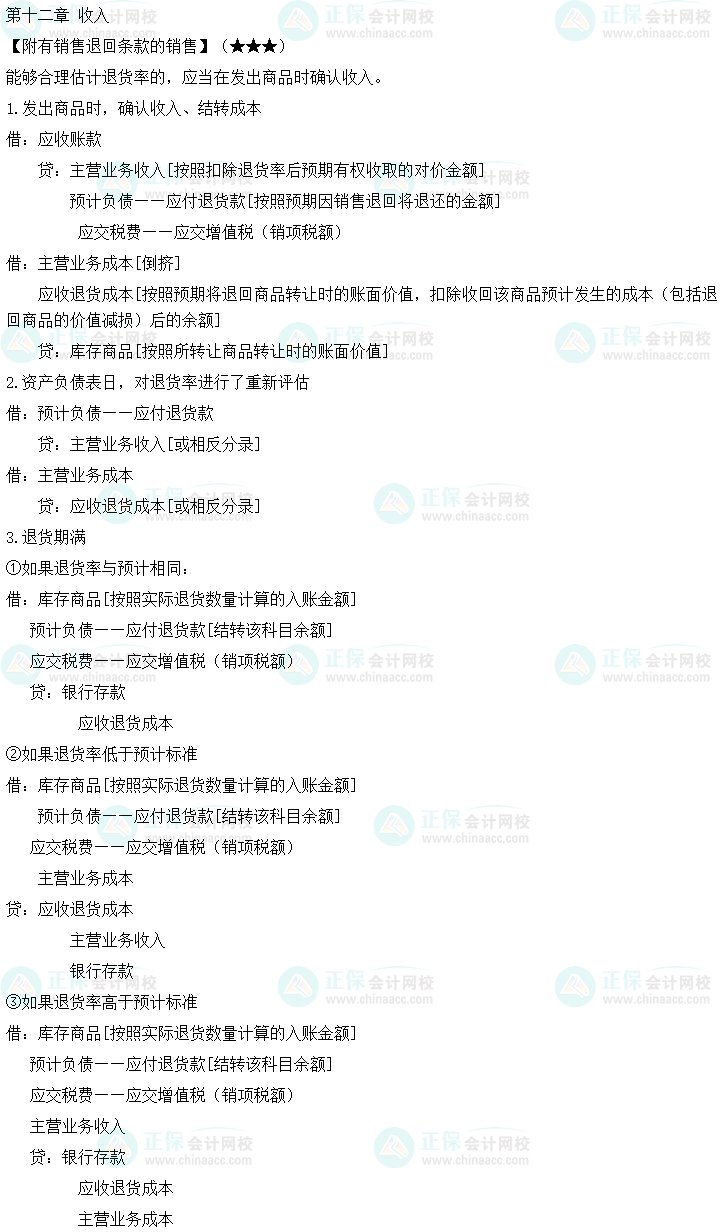 2023年中級會(huì)計(jì)《中級會(huì)計(jì)實(shí)務(wù)》必備分錄：收入