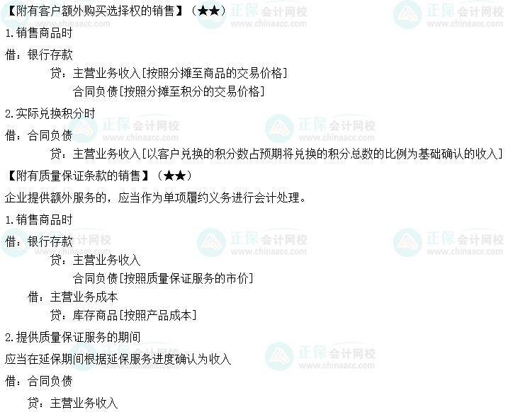 2023年中級會(huì)計(jì)《中級會(huì)計(jì)實(shí)務(wù)》必備分錄：收入