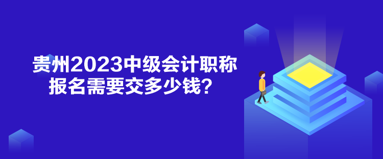 貴州2023中級(jí)會(huì)計(jì)職稱報(bào)名需要交多少錢？