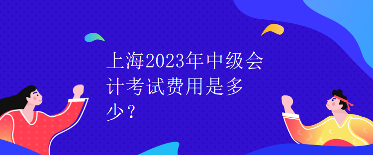 上海2023年中級(jí)會(huì)計(jì)考試費(fèi)用是多少？