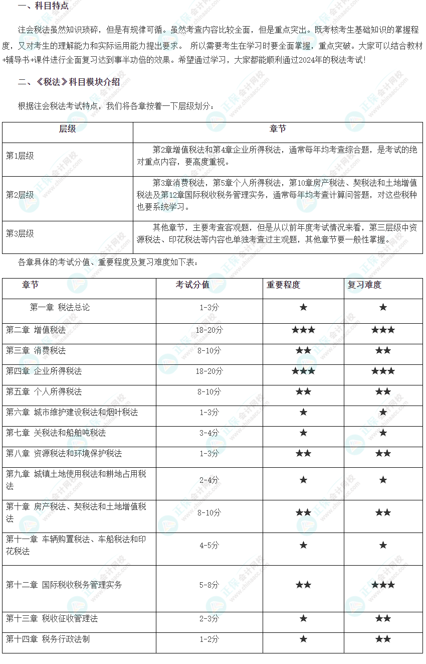 2024年注會備考進(jìn)行時！一文了解稅法科目特點(diǎn)！