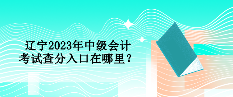遼寧2023年中級會(huì)計(jì)考試查分入口在哪里？