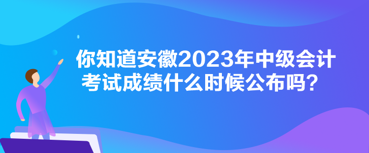 你知道安徽2023年中級(jí)會(huì)計(jì)考試成績(jī)什么時(shí)候公布嗎？