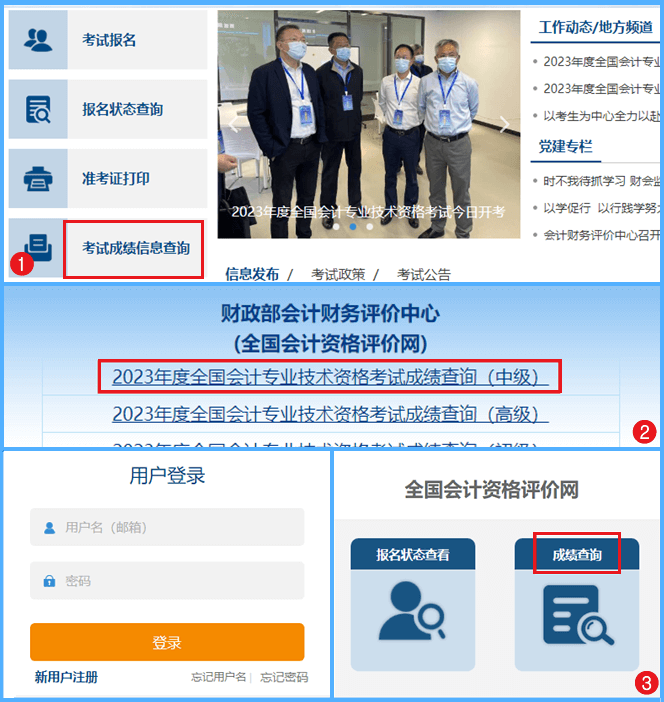 2023中級會計職稱考試成績查詢入口