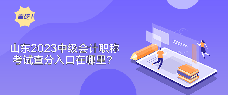山東2023中級會(huì)計(jì)職稱考試查分入口在哪里？