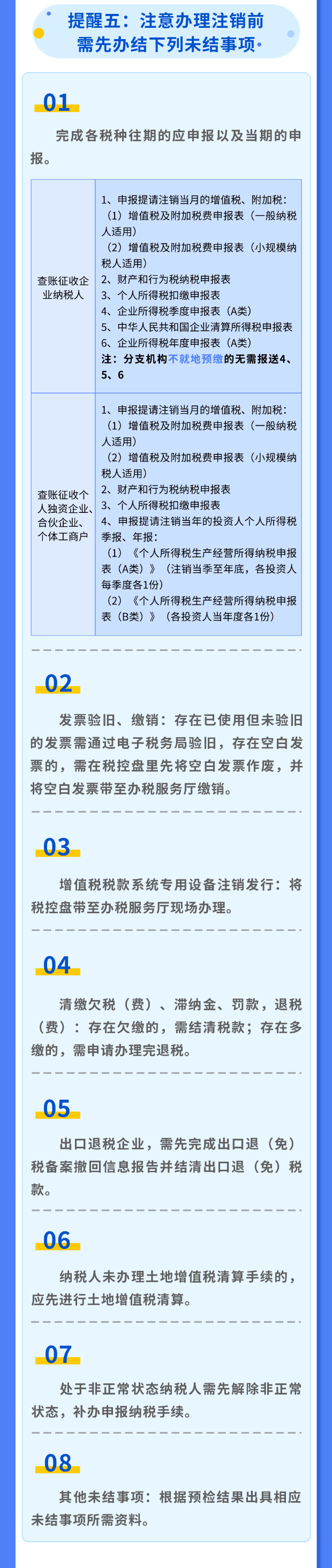 稅務(wù)注銷6大注意事項！