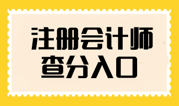 注冊會計師查分入口在哪查看？什么時候可以查詢？