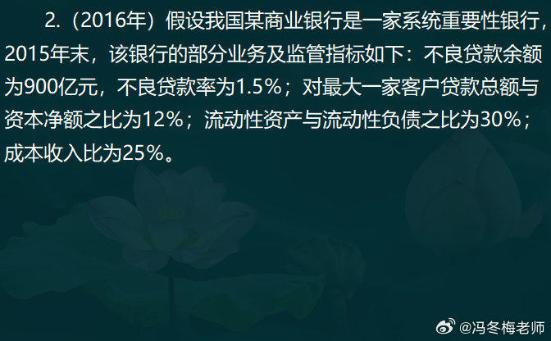 中級經(jīng)濟(jì)師金融案例分析題