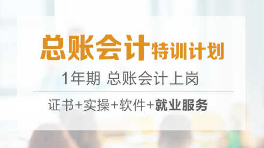 總賬會計(jì)特訓(xùn)計(jì)劃