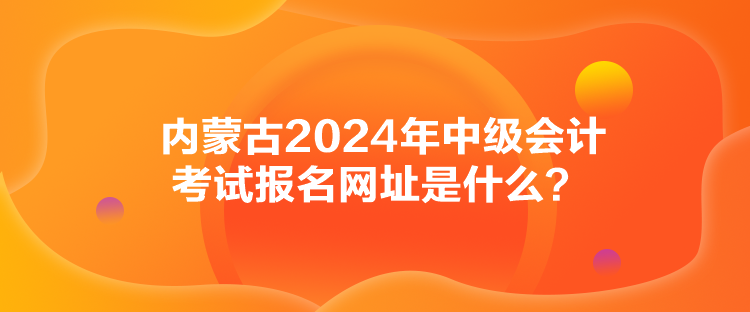 內(nèi)蒙古2024年中級會計考試報名網(wǎng)址是什么？