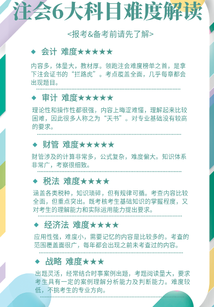 2024年CPA報考常識科普 一篇帶你掃盲！