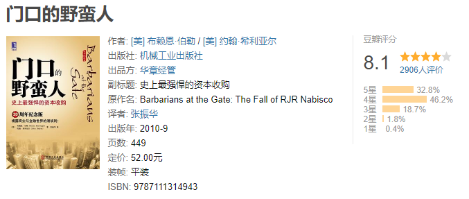 CFA入行必看！豆瓣均分8.0+的金融書(shū)！