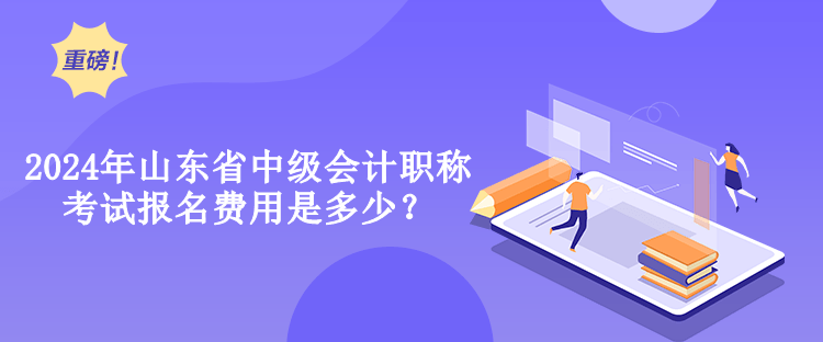 2024年山東省中級會計(jì)職稱考試報(bào)名費(fèi)用是多少？