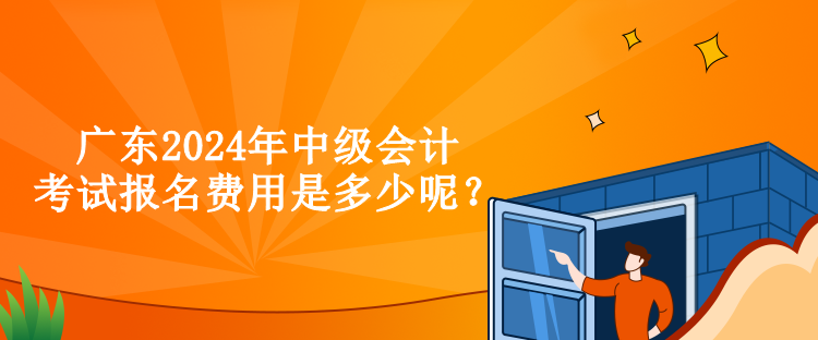 廣東2024年中級(jí)會(huì)計(jì)考試報(bào)名費(fèi)用是多少呢？