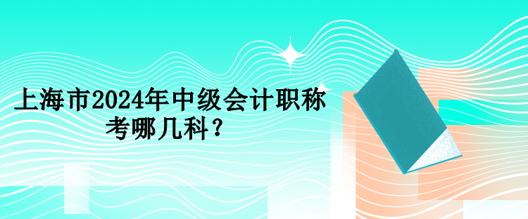 上海市2024年中級會(huì)計(jì)職稱考哪幾科？