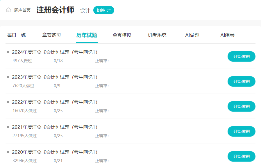 注會歷年試題有什么用？如何巧妙利用？