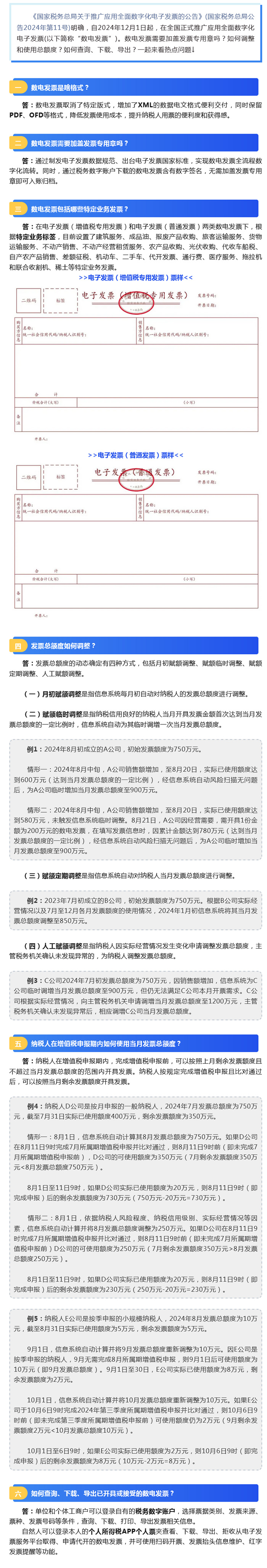 “數(shù)電發(fā)票”需要加蓋專用章嗎？如何調整和使用總額度？