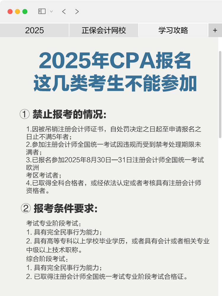 報考要求