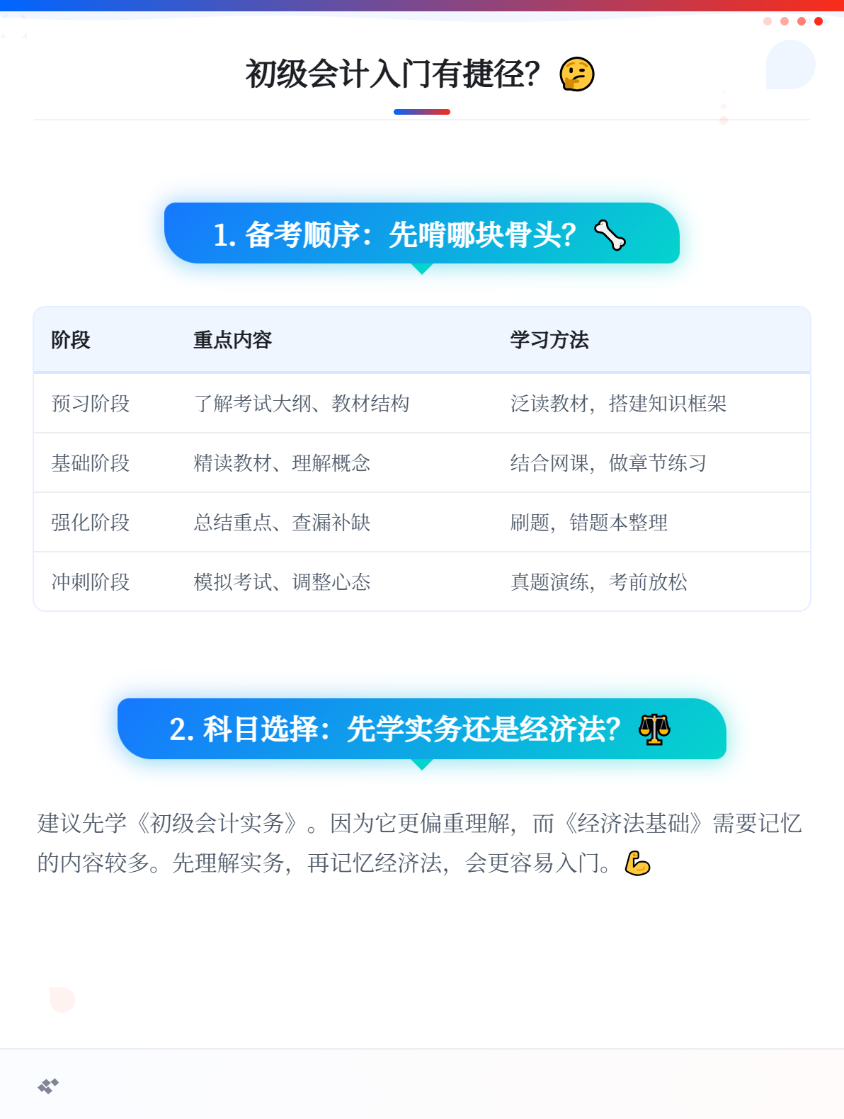 零基礎(chǔ)考生首次備考初級會計，如何快速入門？1