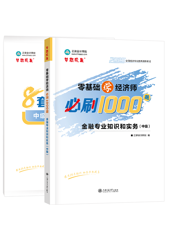 [預(yù)售]2025年中級(jí)經(jīng)濟(jì)師《金融專業(yè)知識(shí)和實(shí)務(wù)》必刷1000題+8套卷