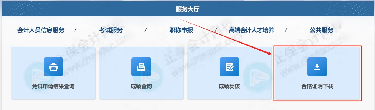 2025年初級(jí)會(huì)計(jì)考試成績(jī)合格單入口1