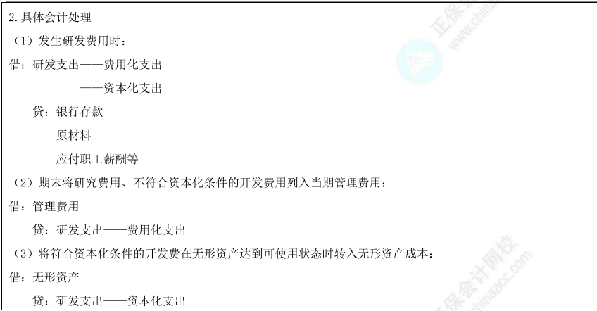 內(nèi)部研發(fā)費(fèi)用的處理1