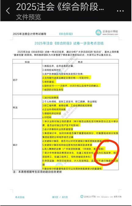 注會綜合好評