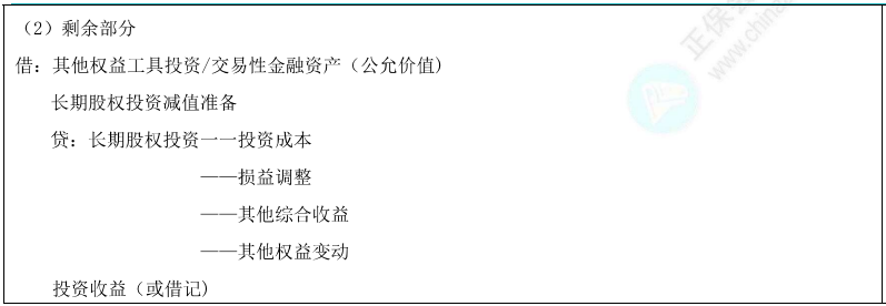 公允價值計量與權(quán)益法的轉(zhuǎn)換2