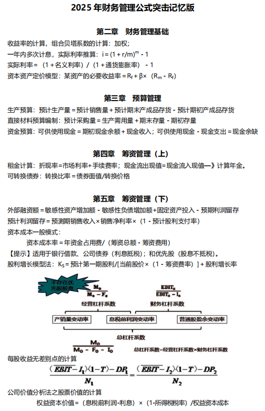 財管公式
